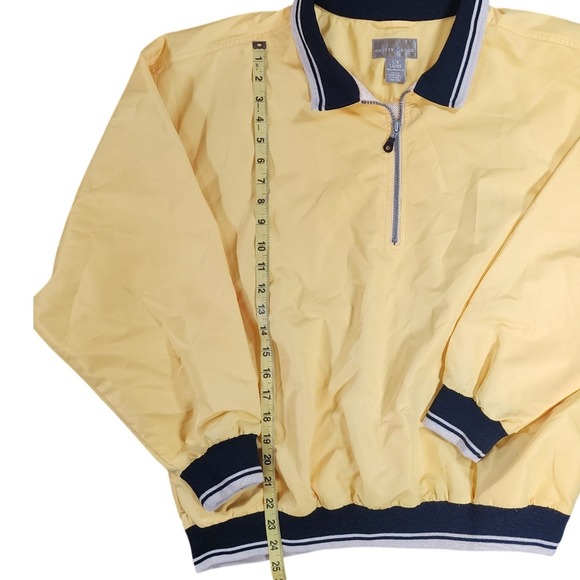 Cutter Buck Womens Yellow Windbreaker Pullover Golf Jacket Quarter Zip Size L - Picture 6 of 6